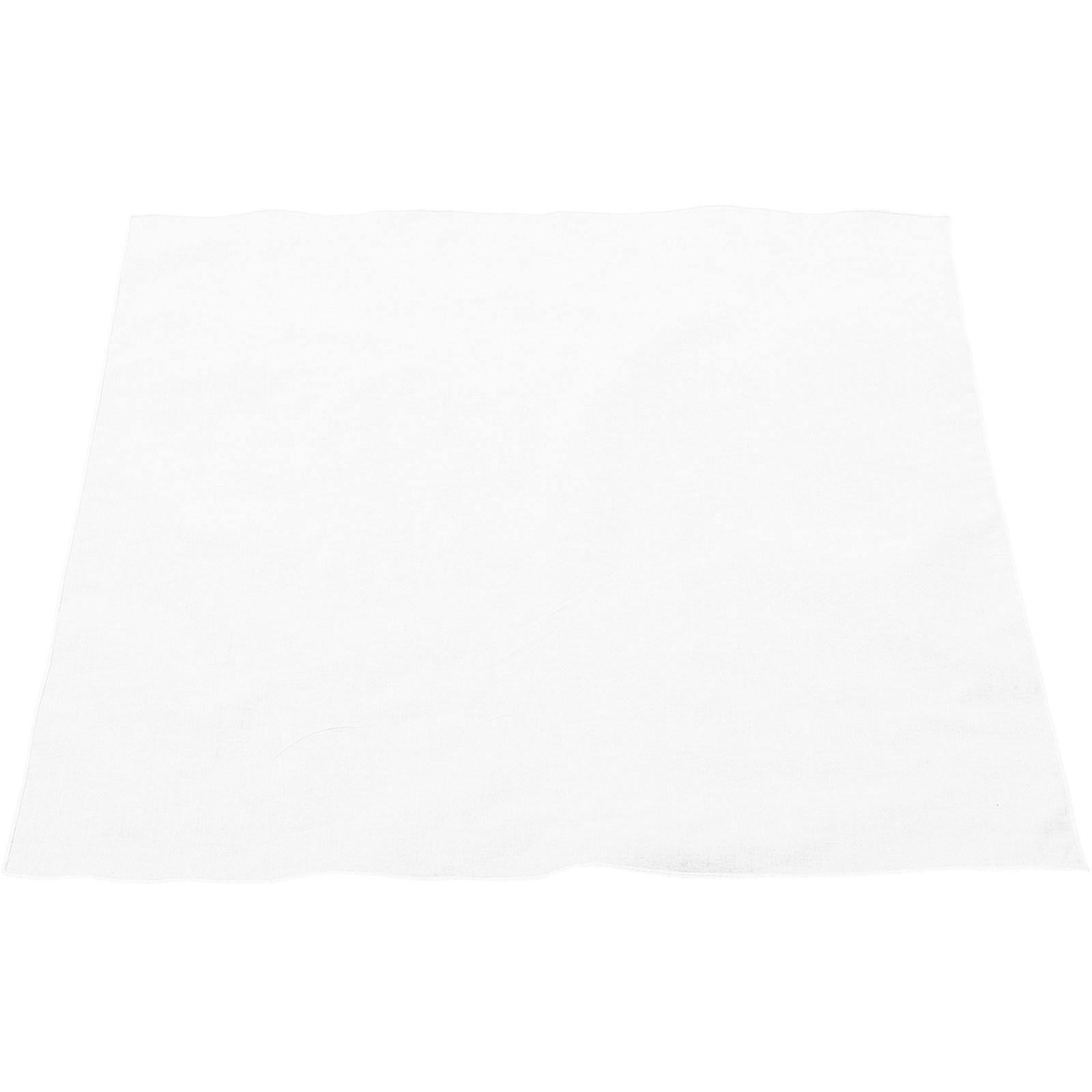Bandana Blank White - Weißes Baumwoll-Taschentuch Quadratisches Blanko-Bandana zum Batikfärben