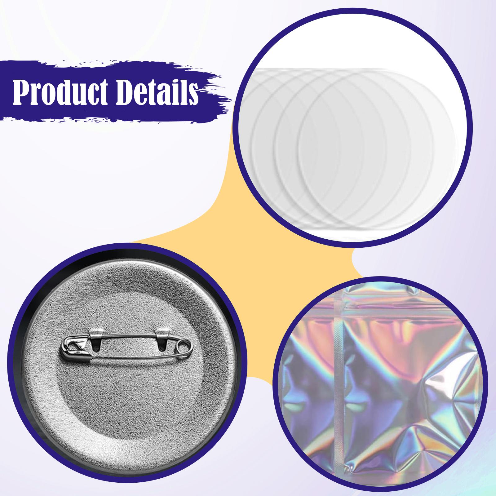 Button Badge Blank - 902-teiliges Set für die Herstellung von