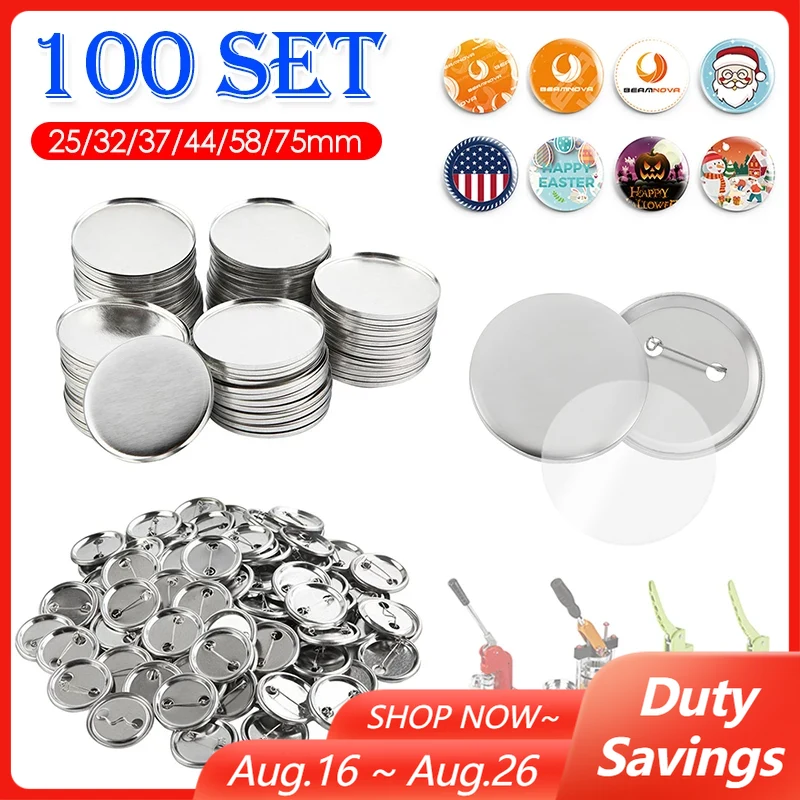 Button Badge Blank - 100Set leere Abzeichen Pin Button Maker