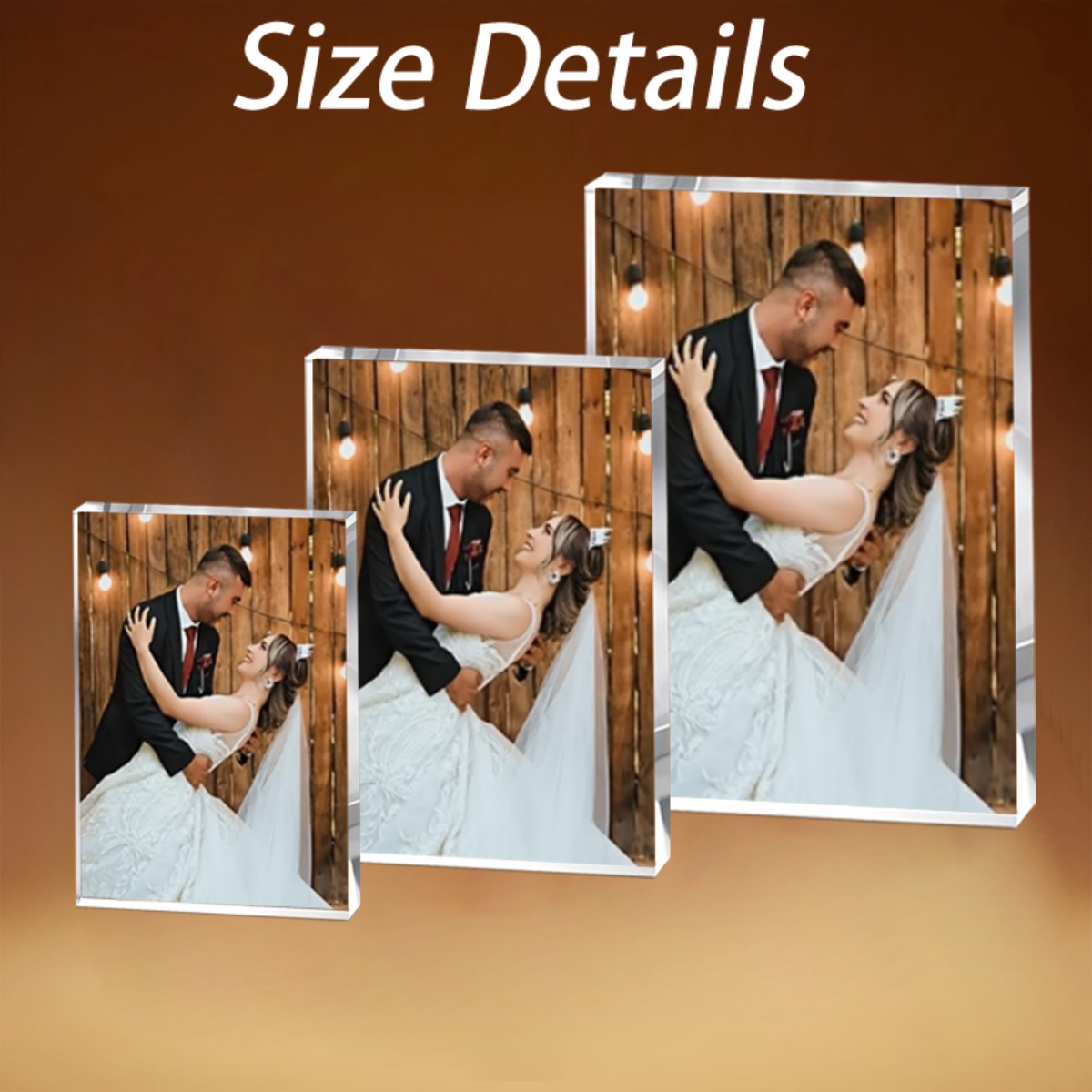 Photo Acrylic Block - Personalisiertes 2D Flaches Acryl-Foto-Erinnerungsstück — Ein