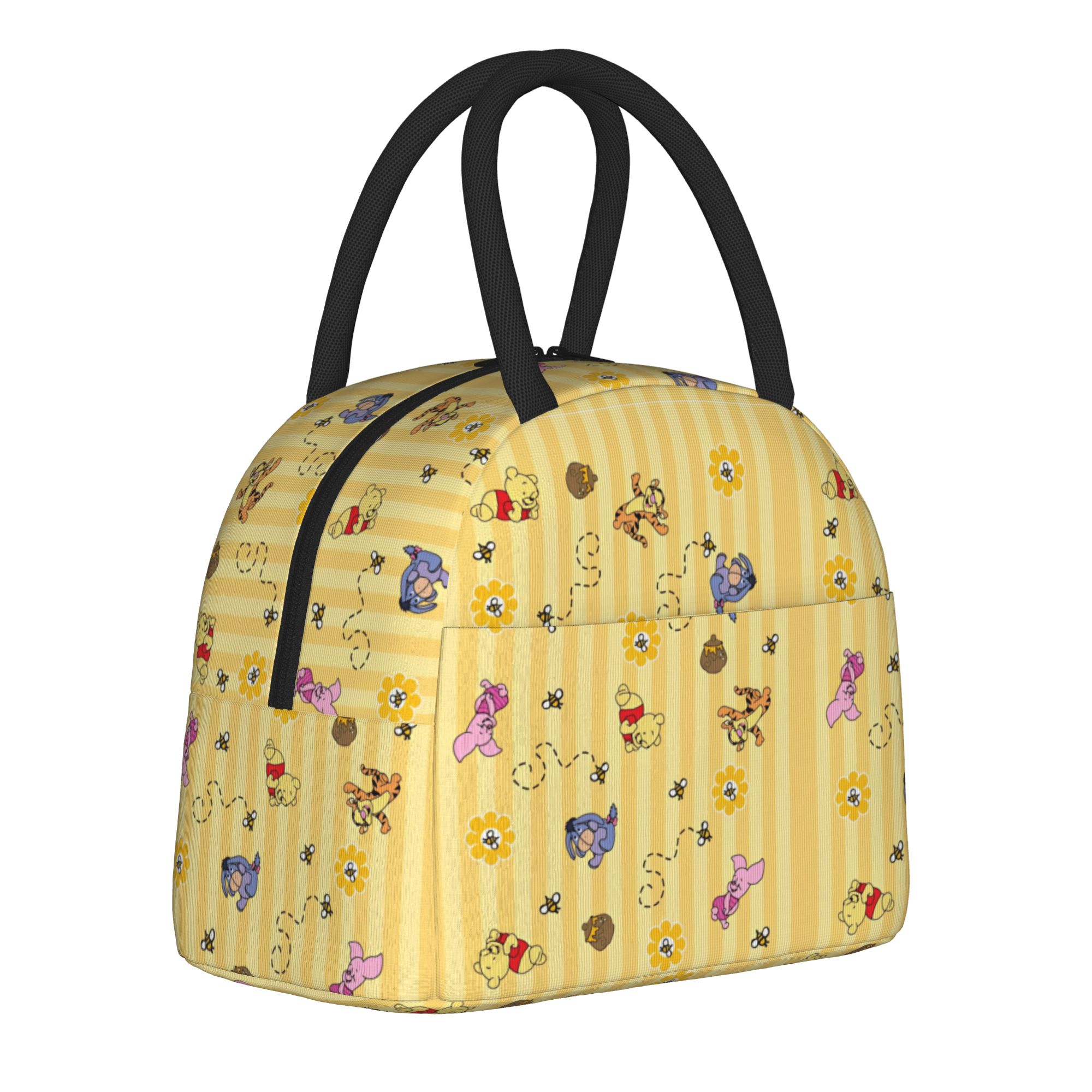 Tote Bag Sublimation - Niedliche isolierte Lunchtasche mit Honig- und