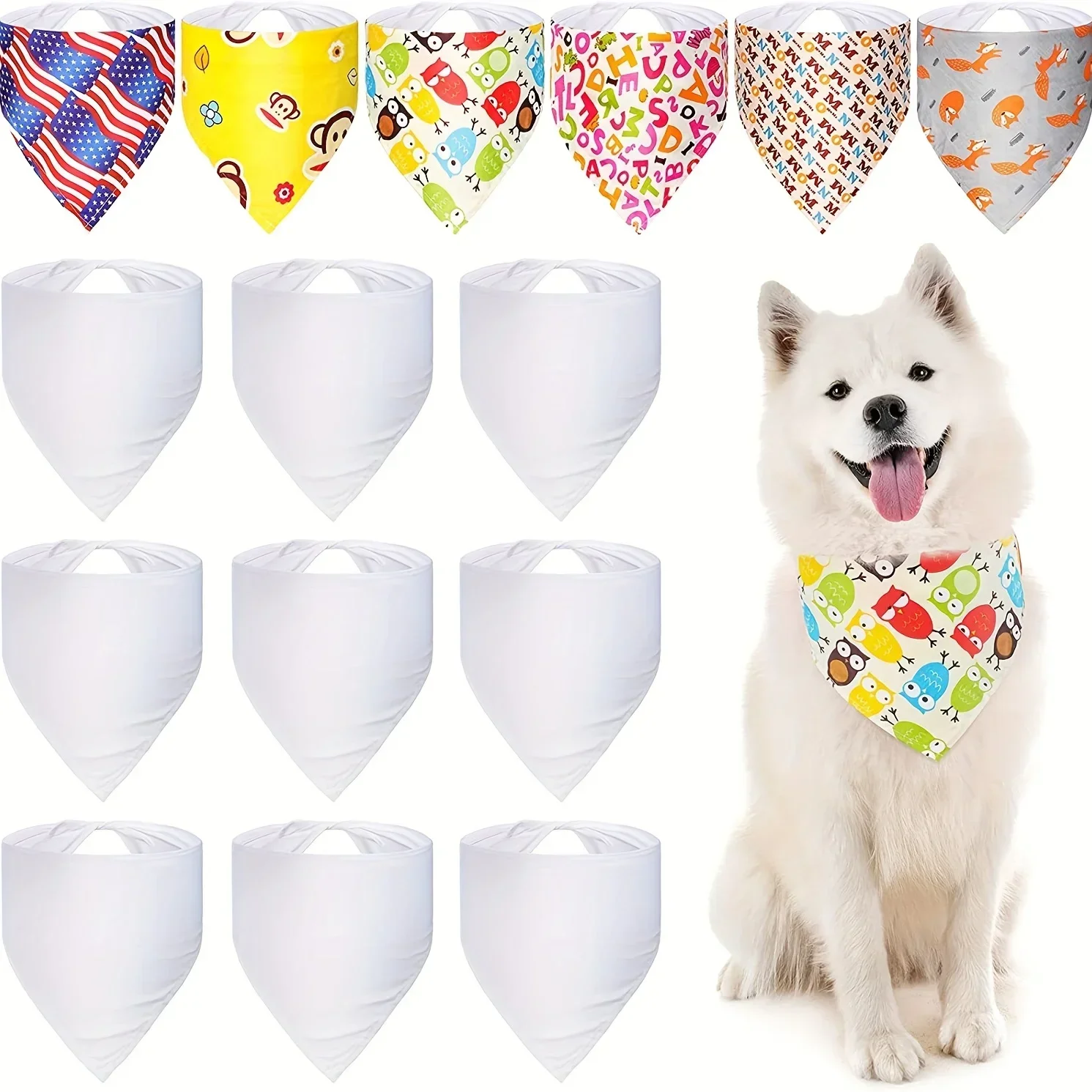 30 Stück weiße, leere Hundeban – Bandana Blank White Bewertung und Preis