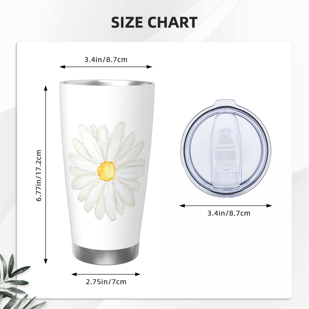 Handbemalter, ein kleiner weiß – Tumbler 20Oz White Bewertung und Preis
