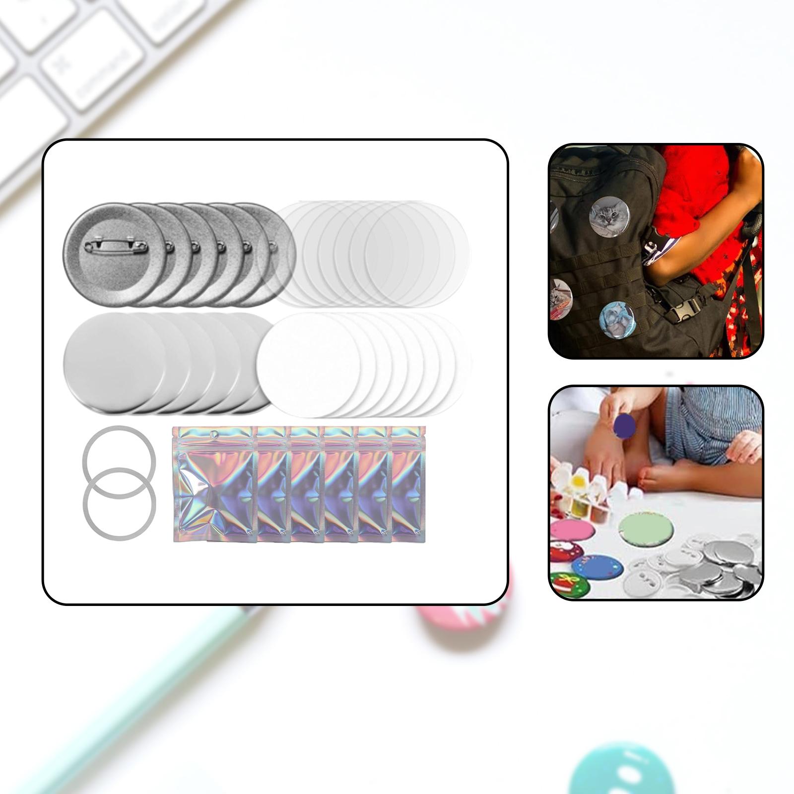 Button-Badge-Set: Metallrohlin – Button Badge Blank Bewertung und Preis