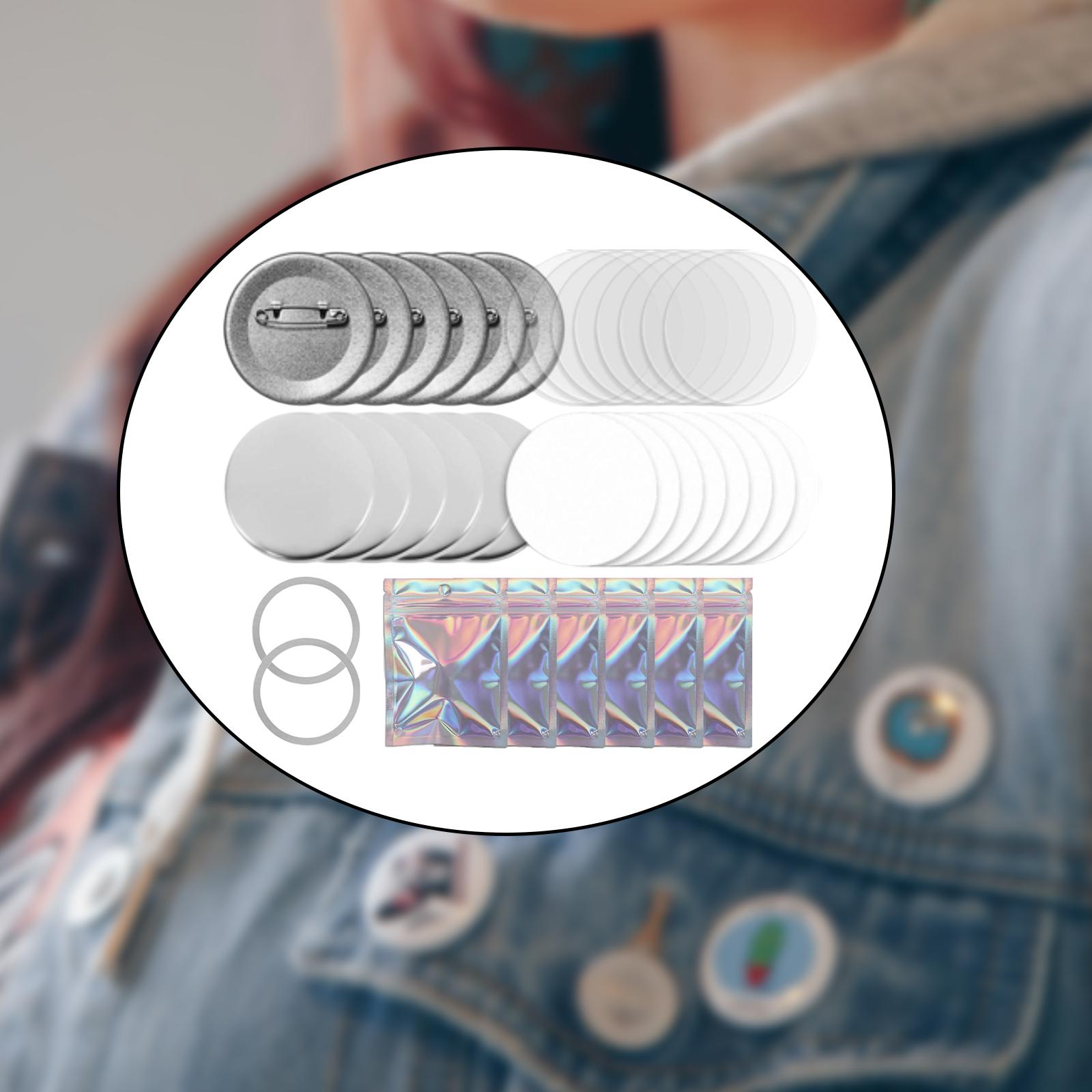 Button-Badge-Set: Metallrohlin – Button Badge Blank Bewertung und Preis