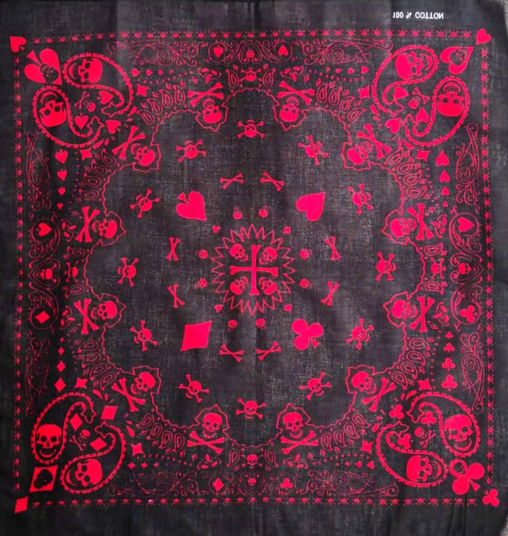 55 cm Weiß Schwarz Rot Schädel – Bandana Blank White Bewertung und Preis