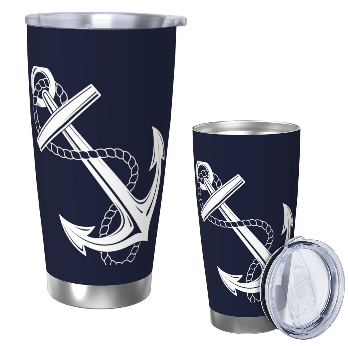 Anchor Nautical White & Navy E – Tumbler 20Oz White Bewertung und Preis